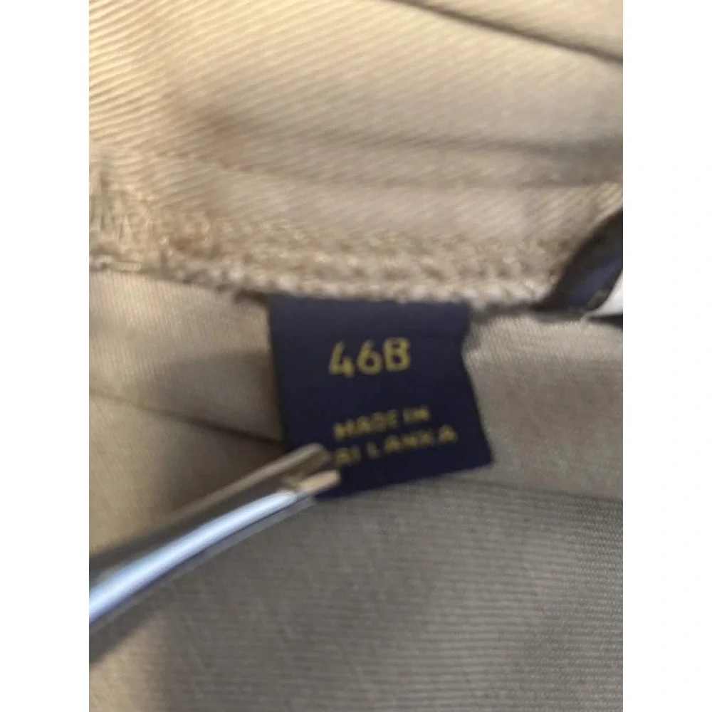 Polo Ralph Lauren Shorts Mens 46B Khaki Tan Classic Fit Flat Front Cotton Big